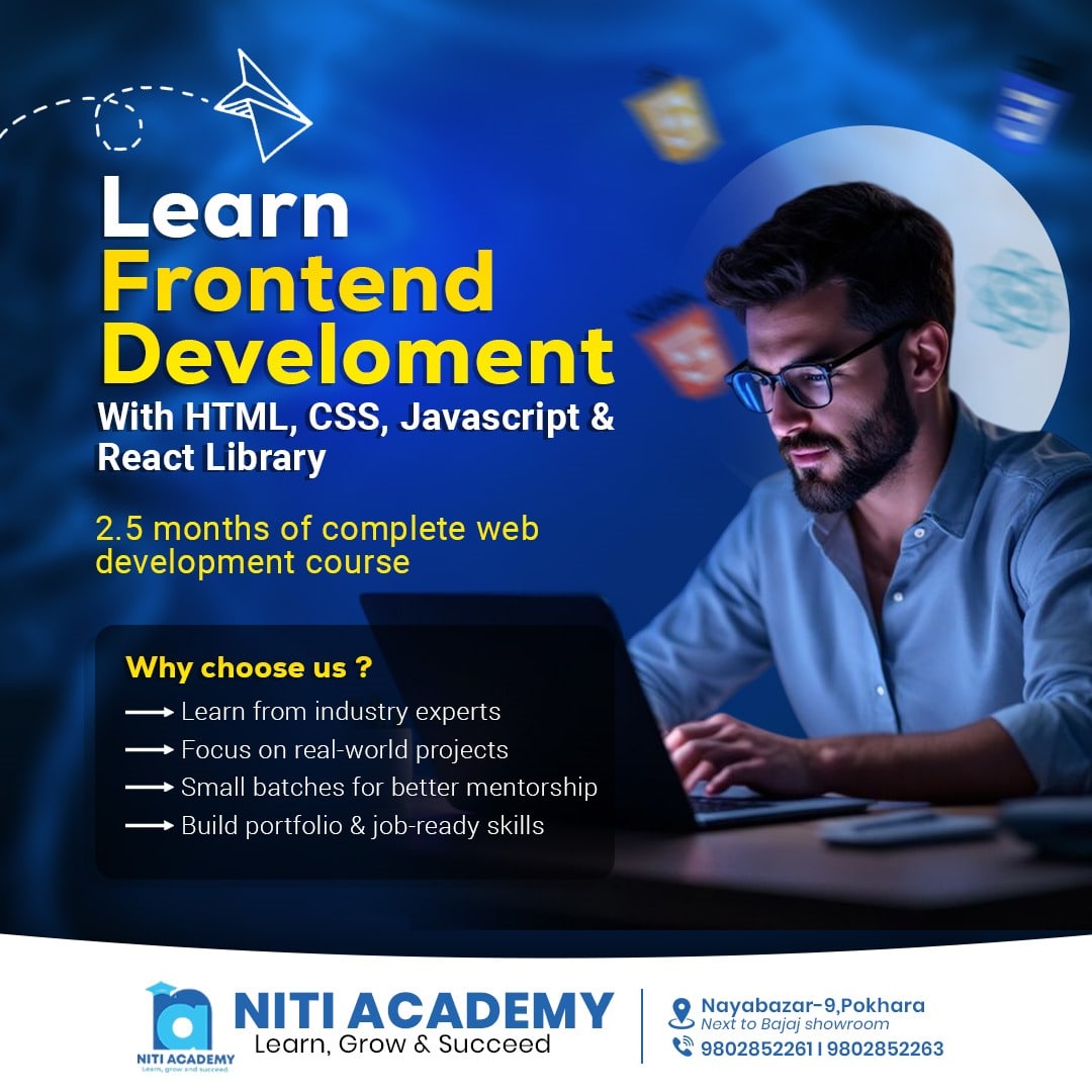 Frontend With React | Niti Academy | Learn, Grow And Succeed