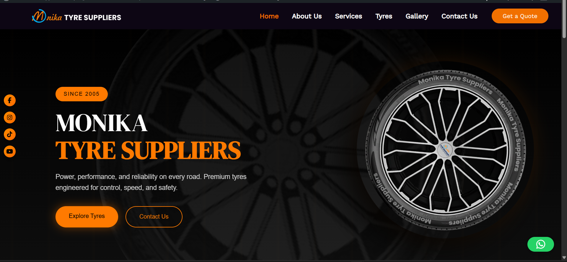 Monika Tyre Suppliers Portfolio